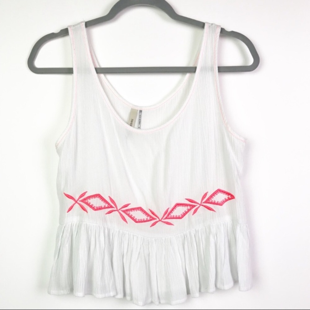 Cropped Peplum Tank Top